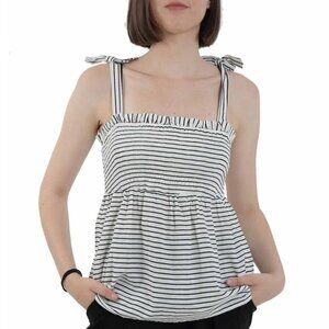 Vero Moda Blue & White Striped Heli Singlet Top S